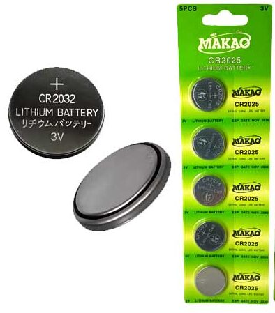 PILA BOTON MAKAO CR2025 X 5 BLISTER